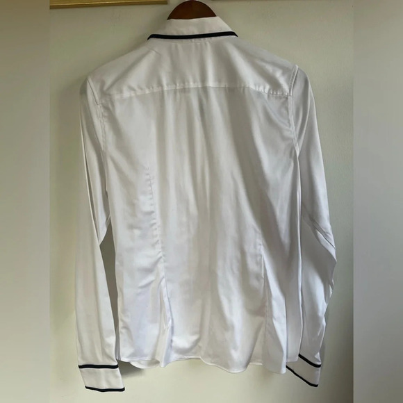 Vintage 00s Banana Republic Classic Button Down Shirt, White, Women’s Size 12 - Picture 2 of 7